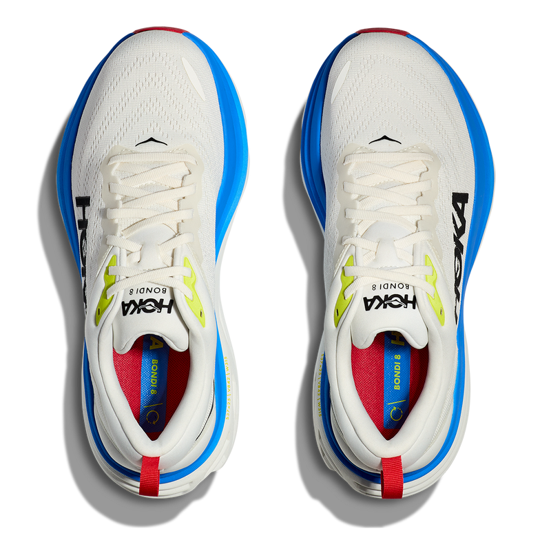 Hoka Bondi 8 - Blanc de Blanc - Virtual Blue