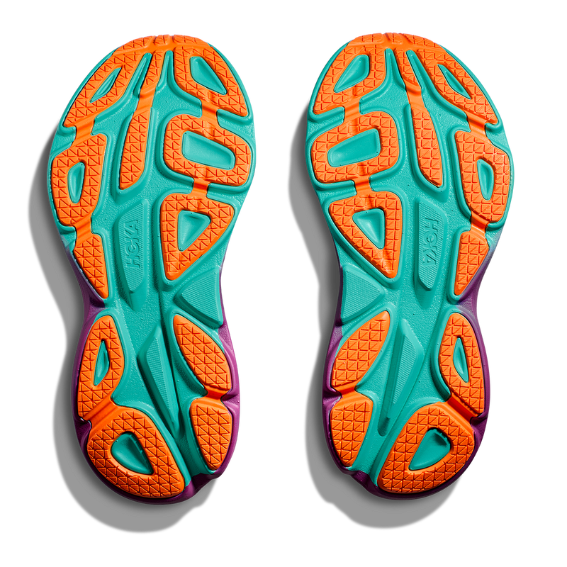 Hoka Bondi 8 - Electric Aqua - Black