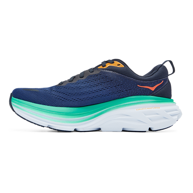 Hoka Bondi 8 - Outer Space - Bellwether Blue