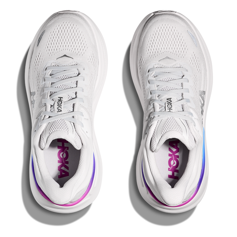 Hoka Bondi 9 Cosmic Grey - White