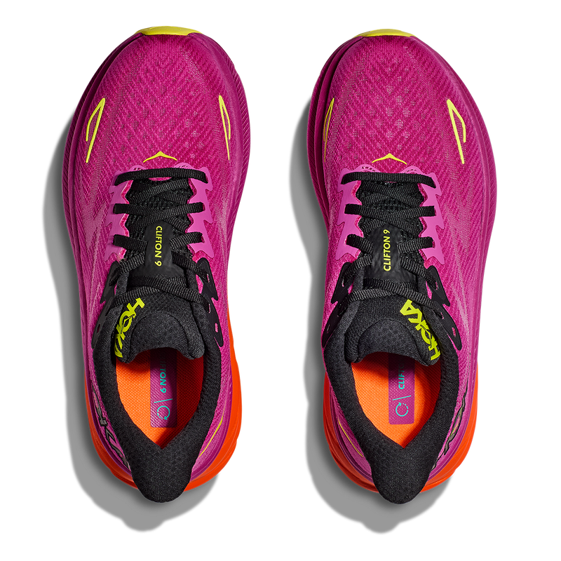 Hoka Clifton 9 - Fuchsia - Black
