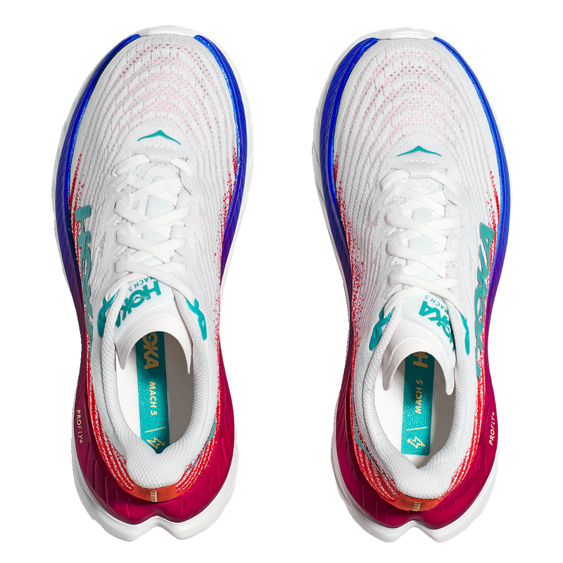 Hoka Mach 5 - White - Flame