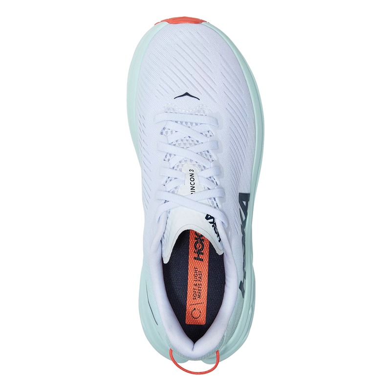 Hoka Rincon 3 - White - Blue Glass
