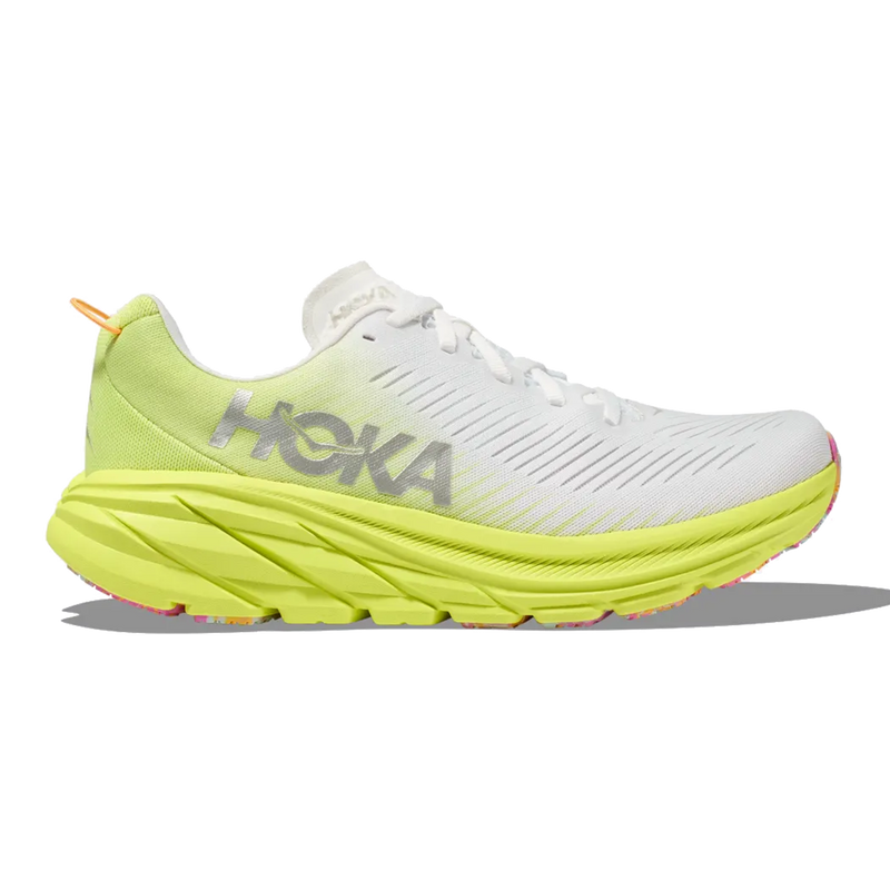 Hoka Rincon 3 - White - Citrus Glow
