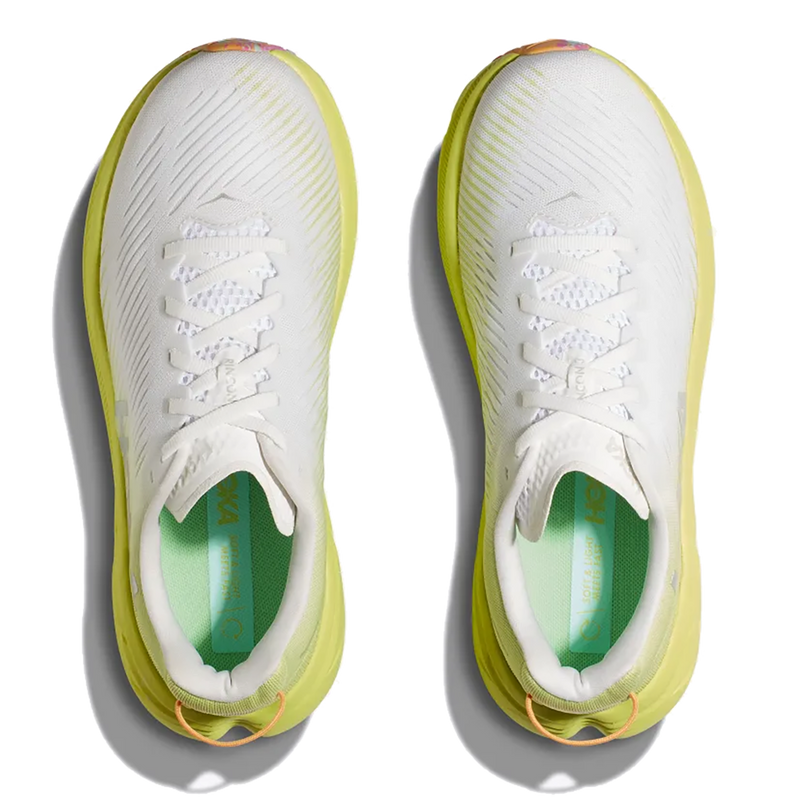 Hoka Rincon 3 - White - Citrus Glow