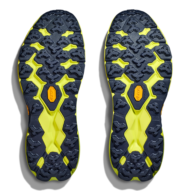 Hoka Speedgoat 5 - Stone Blue - Dark Citron