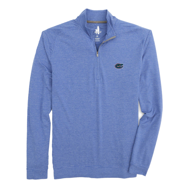 Johnnie-O Vaughn UF Striped Performance 1/4 Zip