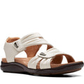 Quarter turn Women's Clarks Footwear style name Kitly Ave in color Off White. Sku: 26177306