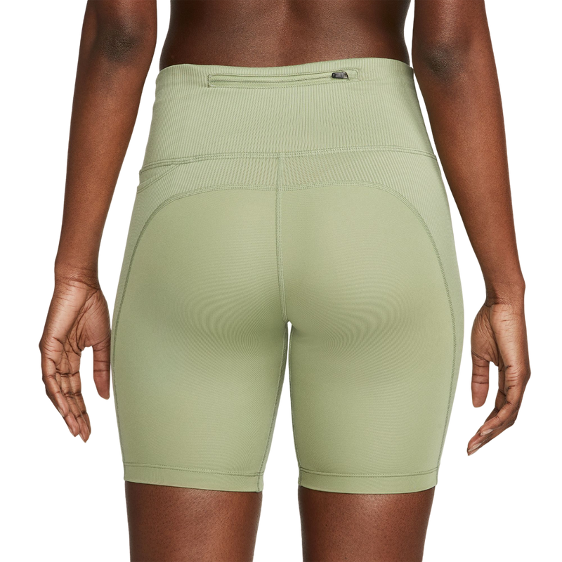 Mid-Rise Ribbed Running Short