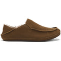 Quarter turn view Men's Olukai Footwear style name Moloa Slipper in color Kona Coffee. Sku: 10252-SASA