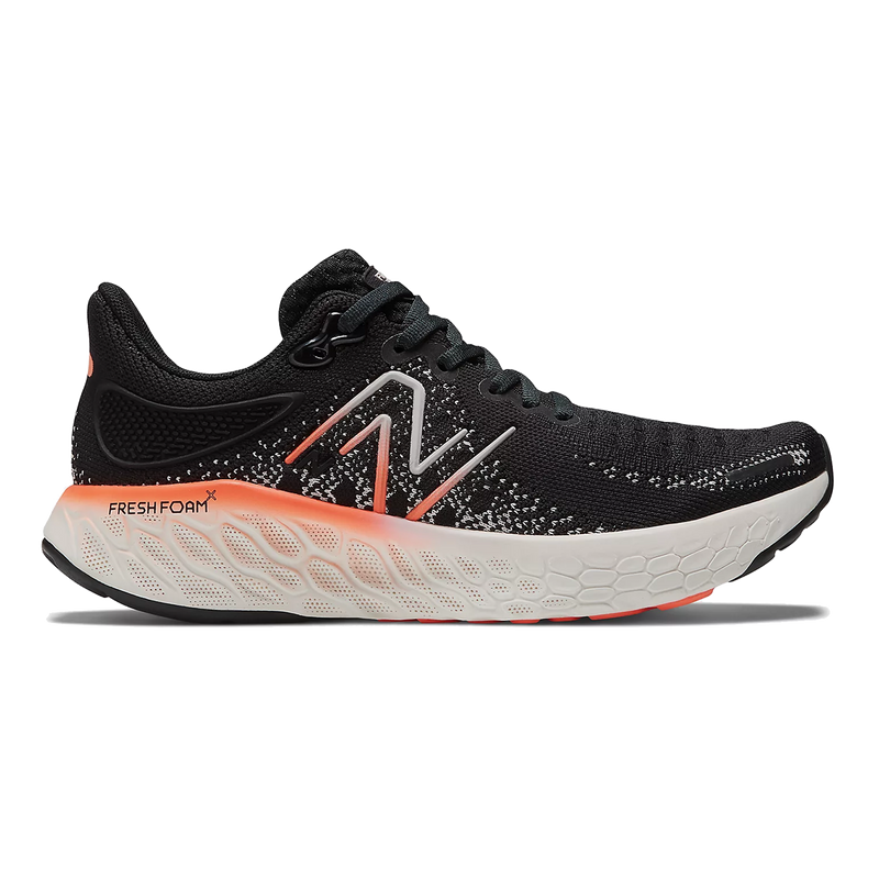 New Balance Fresh Foam X 1080 V12 - Black - Neon Dragonfly - Washed Pink