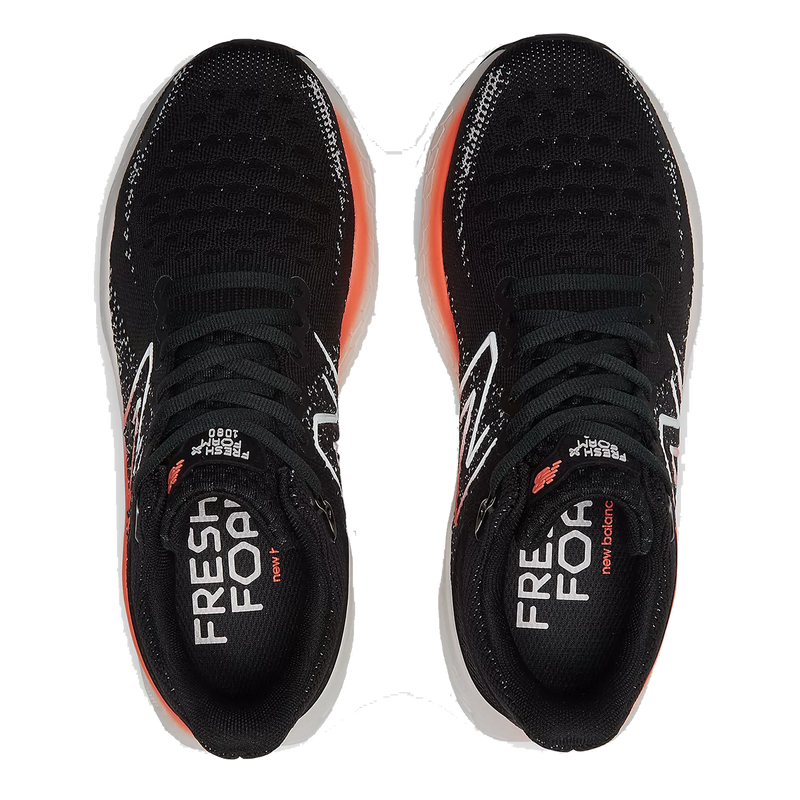 New Balance Fresh Foam X 1080 V12 - Black - Neon Dragonfly - Washed Pink