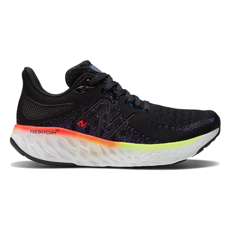 New Balance Fresh Foam X 1080 V12 - Black - Pixel Green - Electric Purple