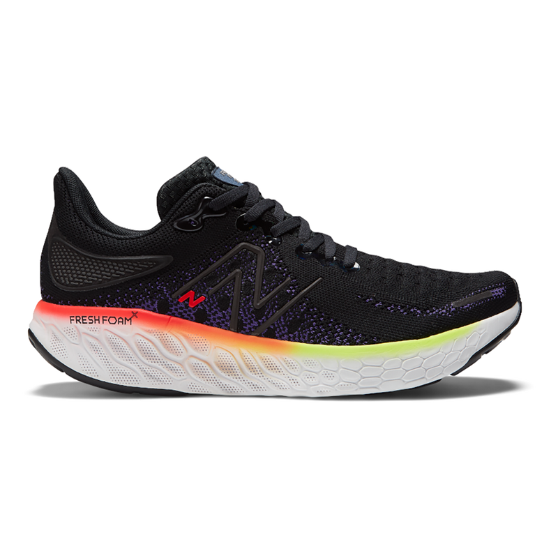 New Balance Fresh Foam X 1080 V12 - Black - Pixel Green - Electric Purple