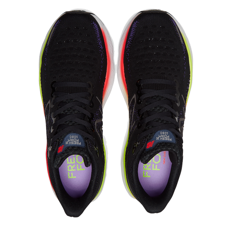New Balance Fresh Foam X 1080 V12 - Black - Pixel Green - Electric Purple