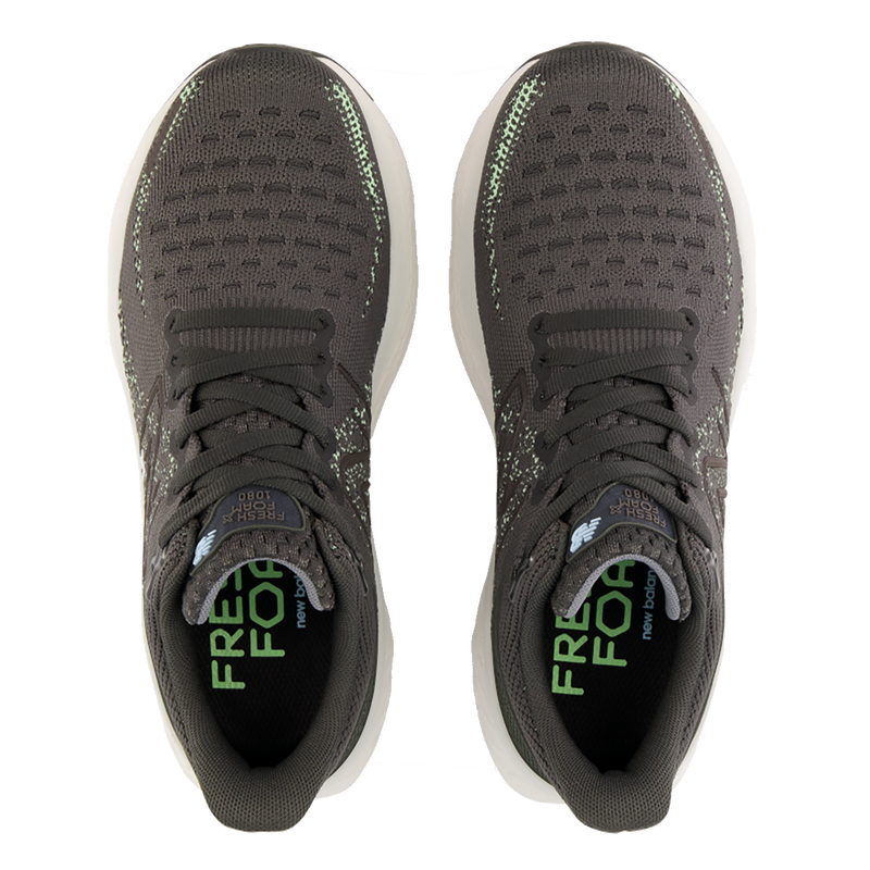New Balance Fresh Foam X 1080 V12 - Blacktop - Green Aura - Bleach Blue