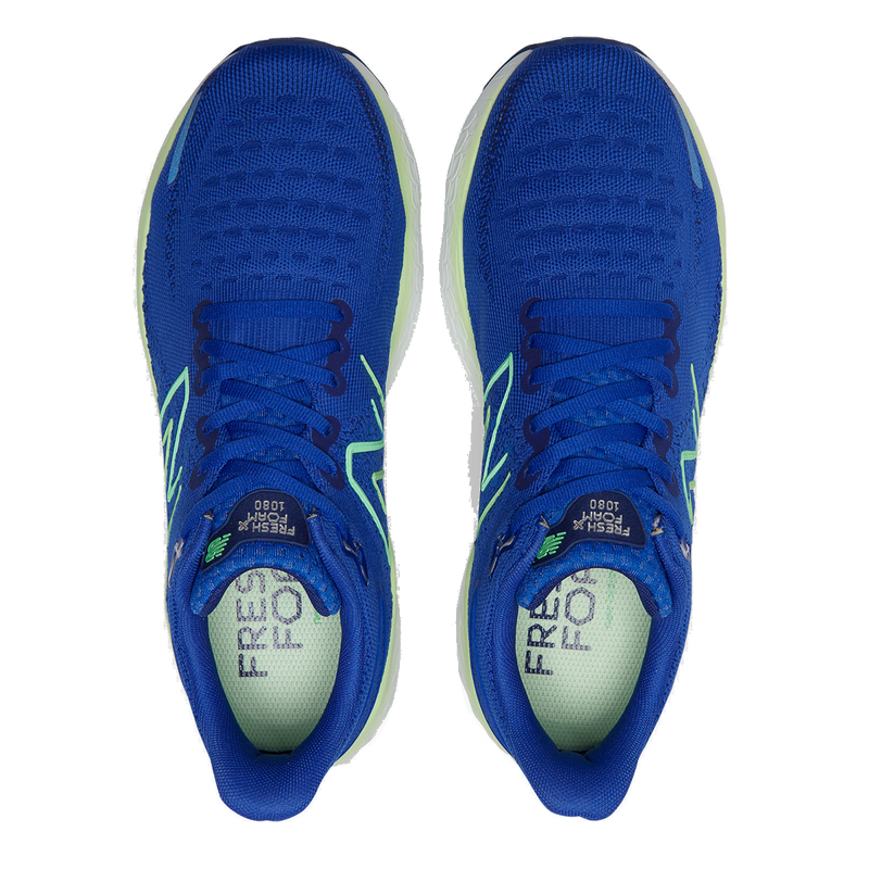 New Balance Fresh Foam X 1080 V12 - Blue - Green Apple - Vibrant Spring - Victory Blue