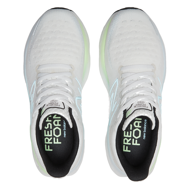 New Balance Fresh Foam X 1080 V12 - White - Bleach Blue - Green Aura