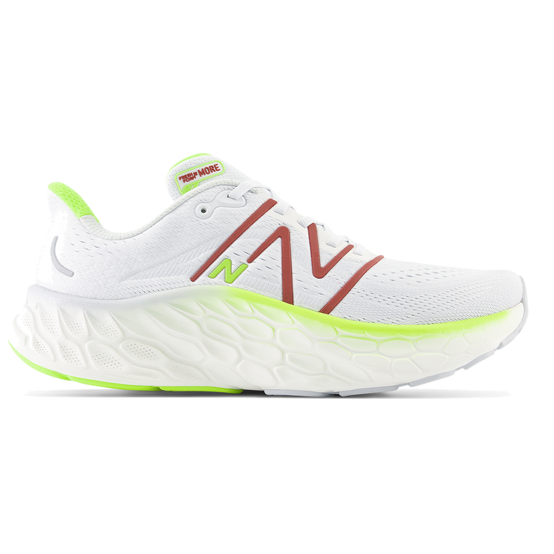 New Balance Fresh Foam X More V4 - Quartz Grey - Thirty Watt - Brick Red