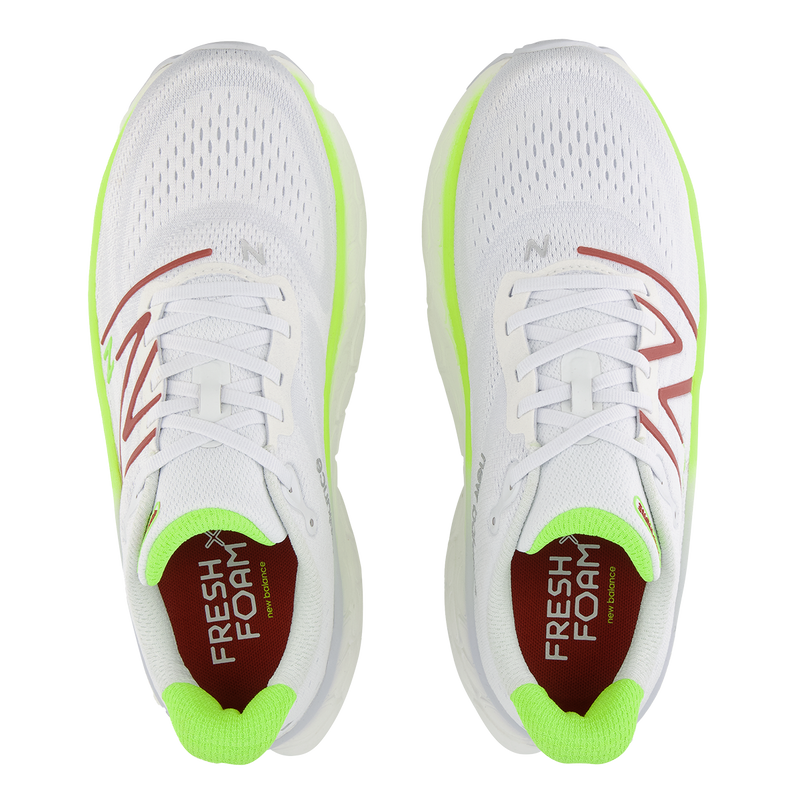 New Balance Fresh Foam X More V4 - Quartz Grey - Thirty Watt - Brick Red