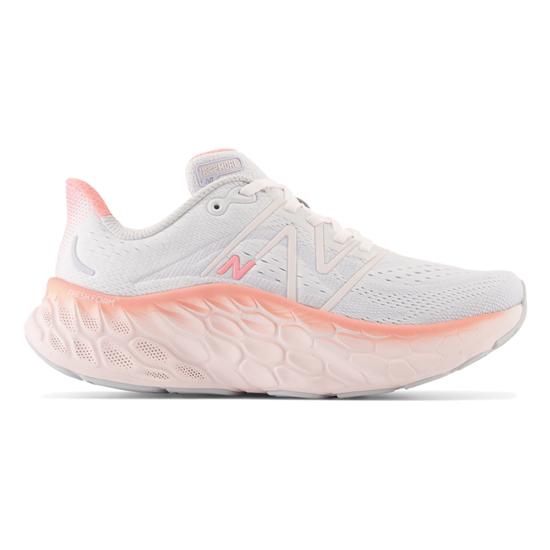 New Balance Fresh Foam X More V4 - Quartz Grey - Washed Pink - Grapefruit