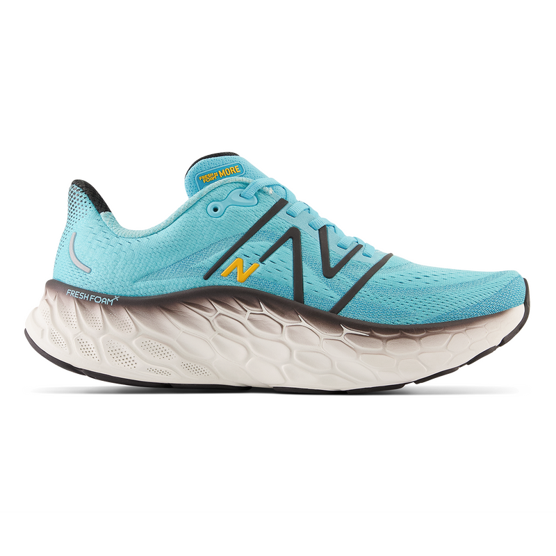 New Balance Fresh Foam X More V4 - Summer Aqua - Black - Hot Marigold