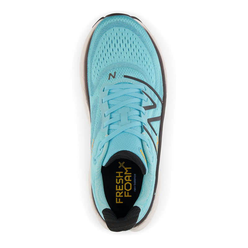 New Balance Fresh Foam X More V4 - Summer Aqua - Black - Hot Marigold
