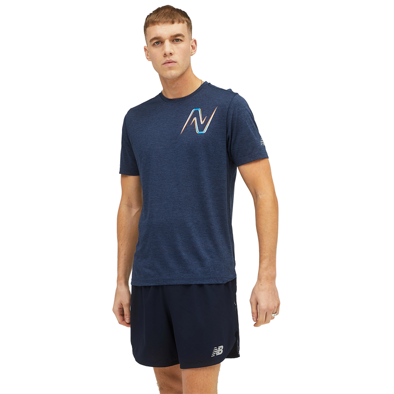 New Balance Graphic Impact Run Shortsleeve