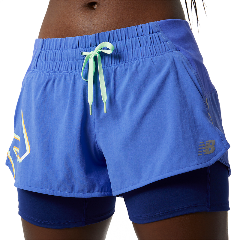 New Balance Printed Impact Run 2in1 Short