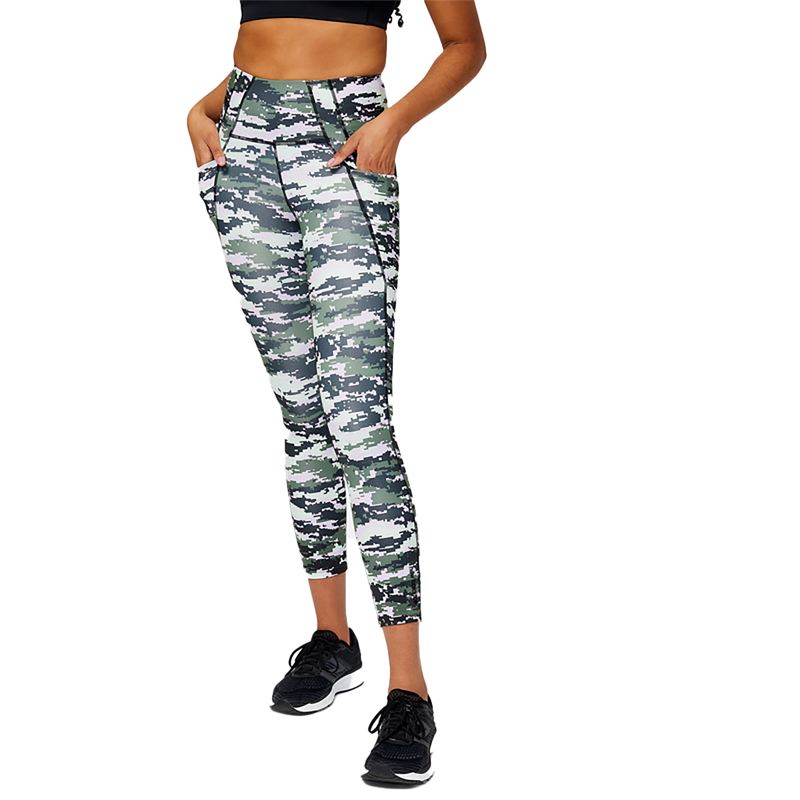 New Balance Shape Shield 7/8 High Rise Printed Pocket Tight