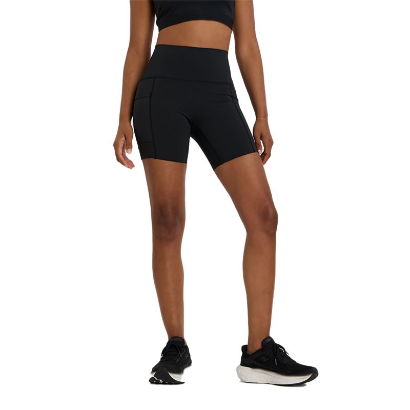 New Balance Sleek Pocket High Rise Short 6
