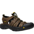 Quarter turn Men's Keen Footwear style name Newport Wide in color Bison. Sku: 1030992