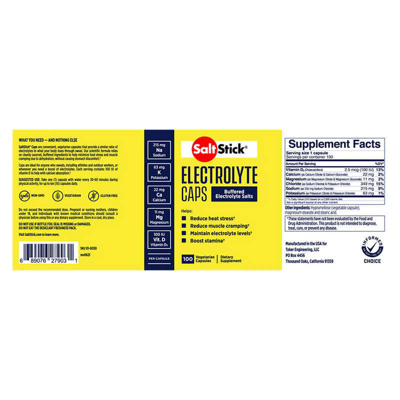 SaltStick Caps [100ct Bottle]
