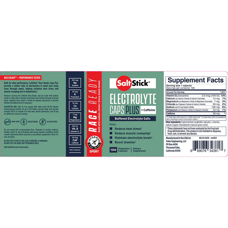 SaltStick Caps Plus [100ct Bottle]