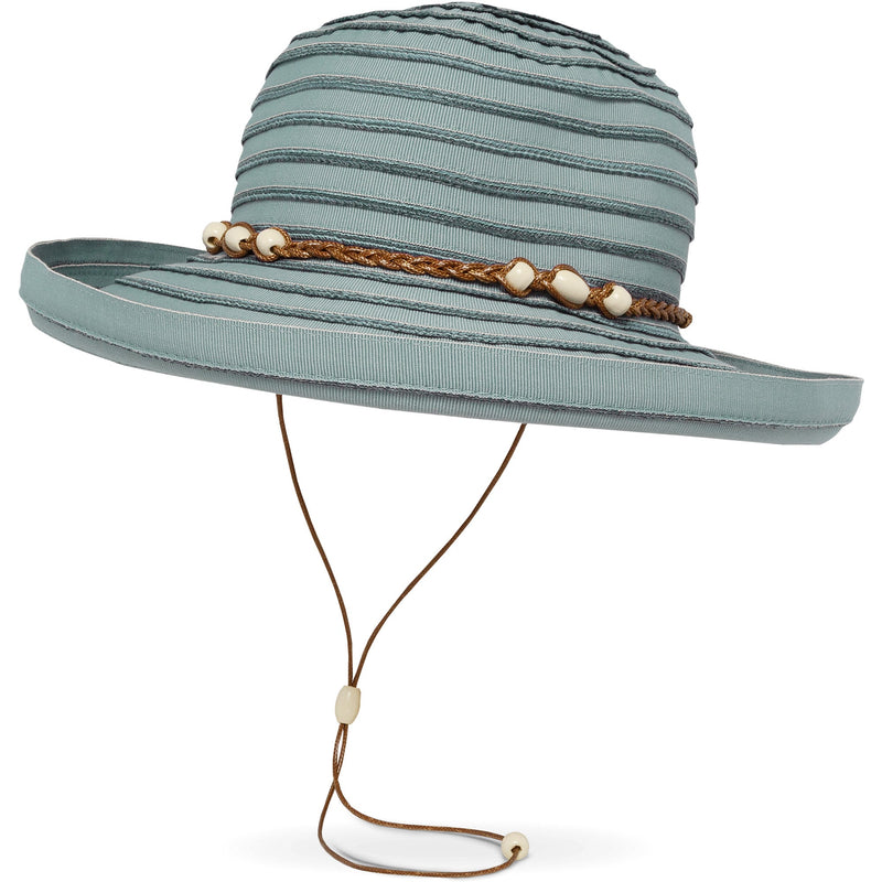 Quarter turn Women's Sunday Hats style name Vineyard Hat in color Mistly Blue. Sku: S2C12268MISTY